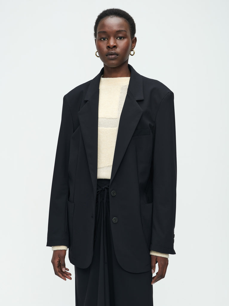 Lennard Oversize Blazer Technical Jersey