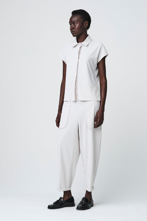 Wilma structure tech jersay blouse