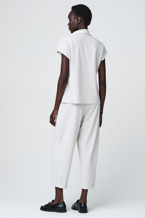 Wilma structure tech jersay blouse