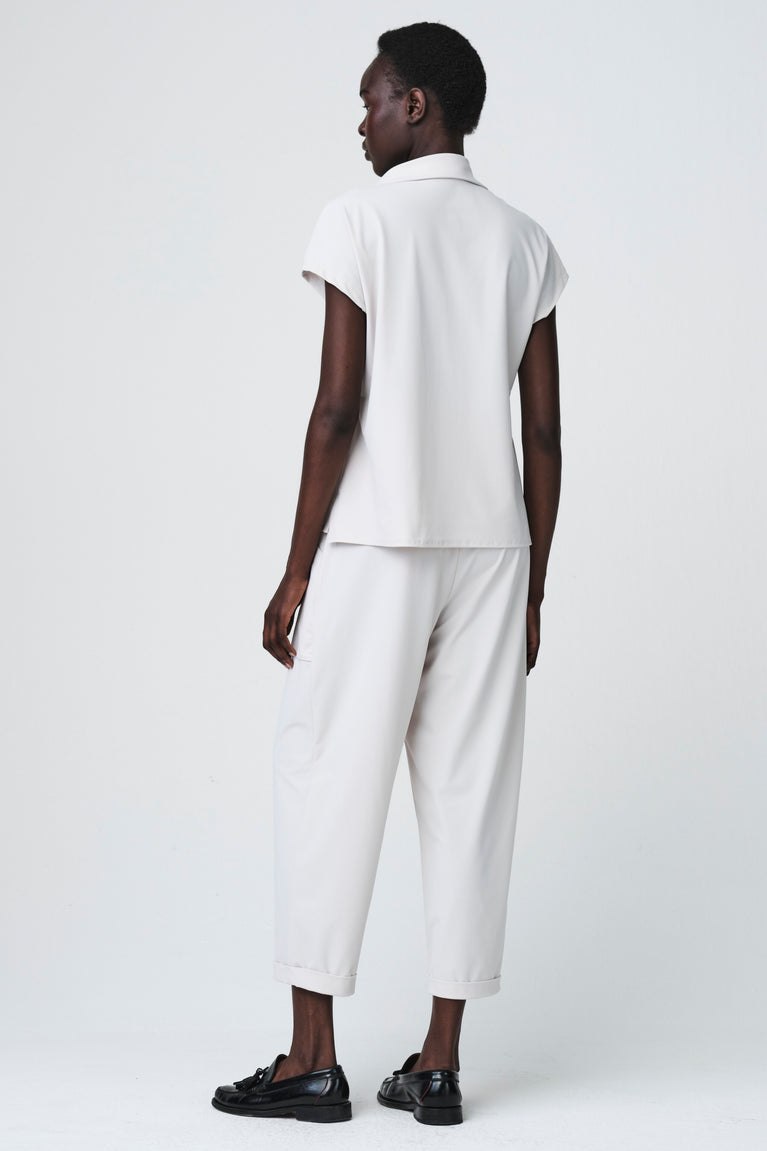 Wilma structure tech jersay blouse