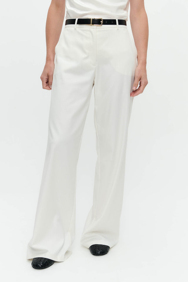 Yvette shiny line viscose pants