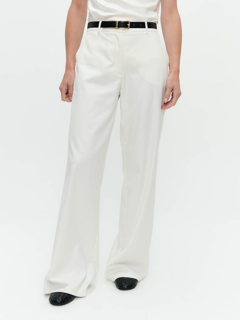 Yvette shiny line viscose pants