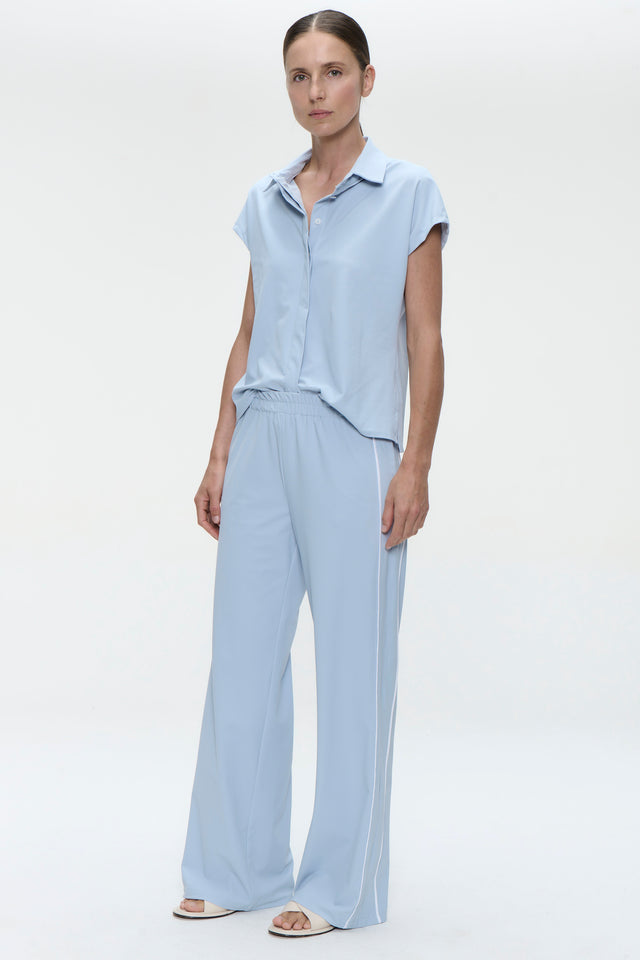 Wilma structure tech jersay blouse