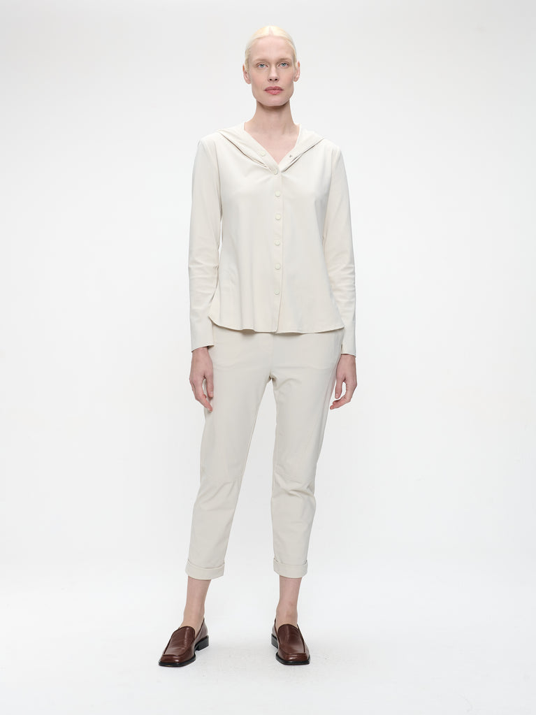 Veronica brush tech jersey blouse