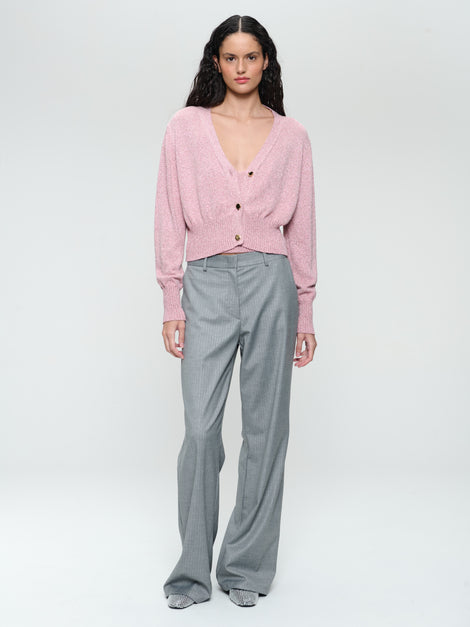 Yvette shiny line viscose pants