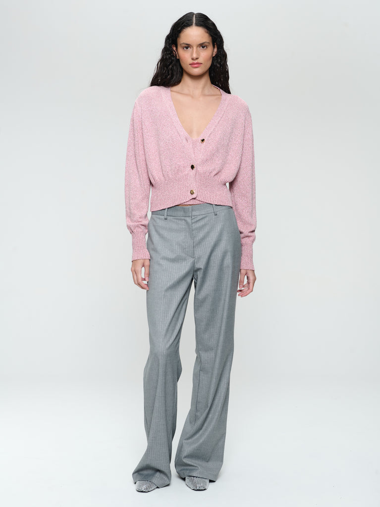 Yvette shiny line viscose pants