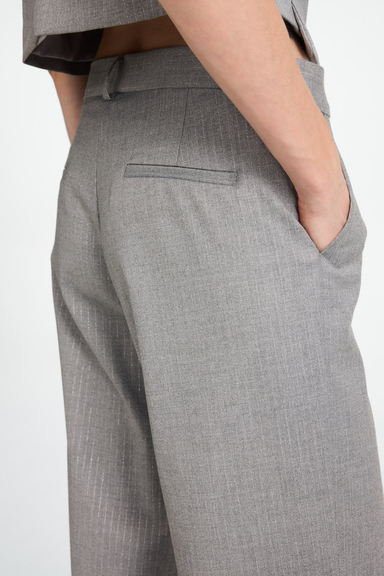 Yvette shiny line viscose pants