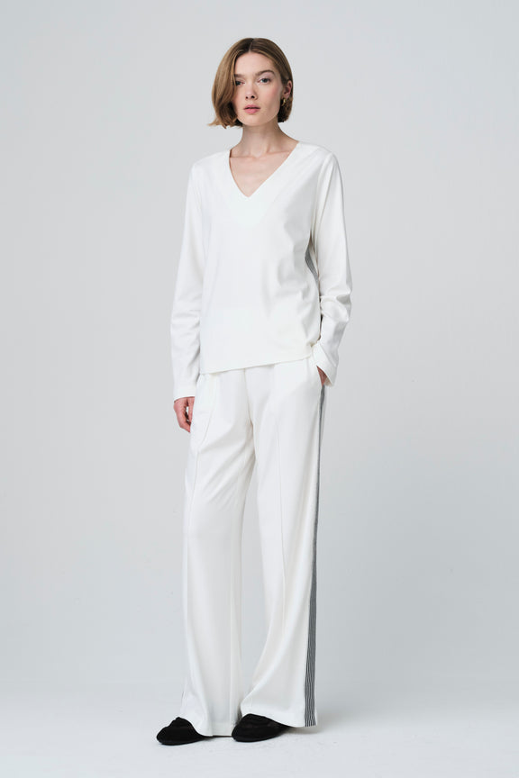 Agnese blouse in soft Punto Milano jersay