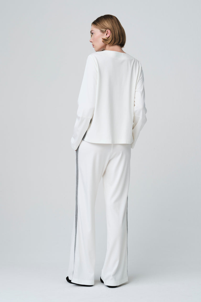 Agnese blouse in soft Punto Milano jersay