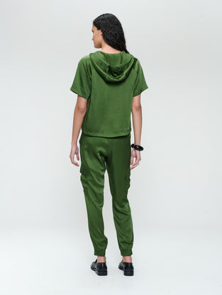 Alex saten viscose pants