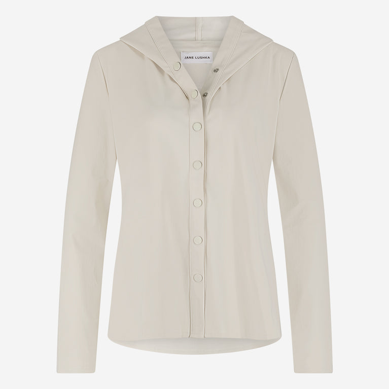 Veronica brush tech jersey blouse